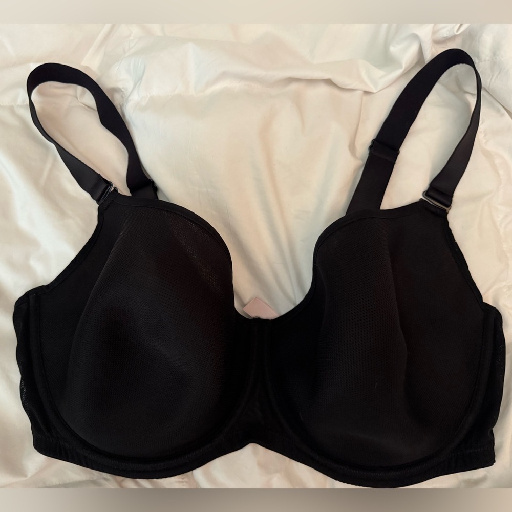 Black Molded Cup Full Coverage Bra